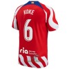 Officiële Voetbalshirt Atlético Madrid Koke 6 Thuis 2022-23 - Heren